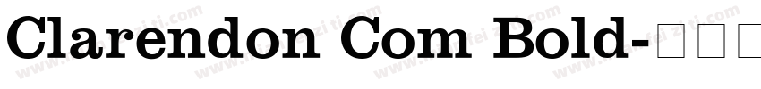 Clarendon Com Bold字体转换